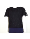 ARMANI EXCHANGE t-shirt donna manica corta nera 3HYH08
