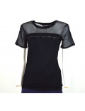 ARMANI EXCHANGE t-shirt donna manica corta nera estiva 3HYMAA