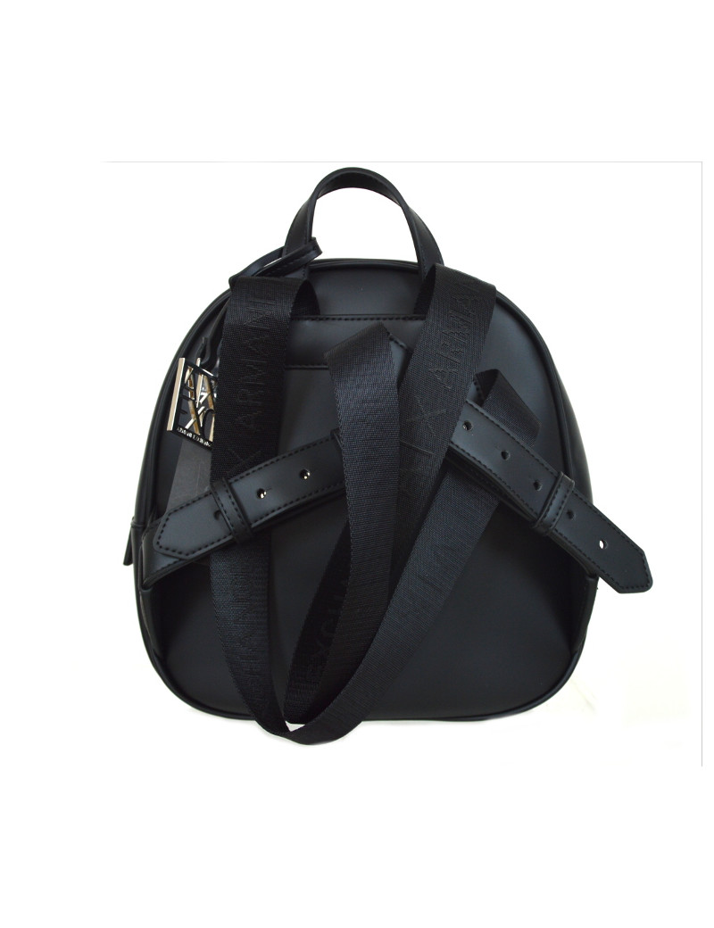 Zaino Nero Elegante Donna - Piccolo E Leggero, Con Pon Pon Peluche - Foto 3