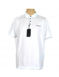 ARMANI EXCHANGE polo uomo bianca scritta sul petto 8NZF80