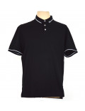 ARMANI EXCHANGE polo uomo nero manica corta cotone pique 8NZFFL