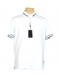 ARMANI EXCHANGE polo uomo bianca manica corta cotone pique 8NZFFL