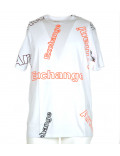 ARMANI EXCHANGE t-shirt uomo manica corta bianca girocollo con stampa scritta 3HZTFC