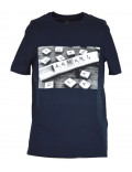 ARMANI EXCHANGE t-shirt uomo manica corta bianca girocollo con stampa scritta 3HZTFC