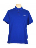 ARMANI EXCHANGE polo uomo azzurro manica corta cotone 8NZF80