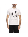 ARMANI EXCHANGE t-shirt uomo manica corta bianca logo 8NZTPA