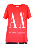 ARMANI EXCHANGE t-shirt donna maglietta estiva manica corta coral 8NYTCX