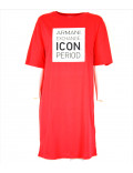ARMANI EXCHANGE abito vestito donna sportivo rosso corallo 8NYACX