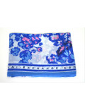 ARMANI EXCHANGE sciarpa pashmina azzurro blu bianco stampa floreale 3HY405