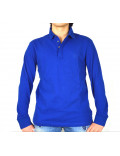 ARMANI EXCHANGE polo uomo manica lunga blu elettrico 8NZF79