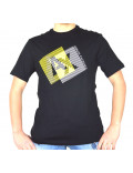 ARMANI EXCHANGE t-shirt uomo manica corta nera con stampa frontale ax 3HZTGF