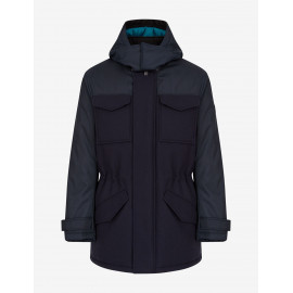 ARMANI EXCHANGE giubbotto cappotto invernale uomo blu 6HZK36