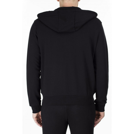 Felpa Con Cappuccio Hus.q Varna Uomo - In Pile Poliestere, Zip, Tasche, Stile Casual Sportivo - Foto 4