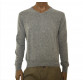 maglione uomo in  puro cashmere colore grigio invernale